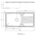 Senator 1 bowl specification UK