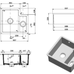 Tuscany 1.5 bowl undermount ceramic specification UK